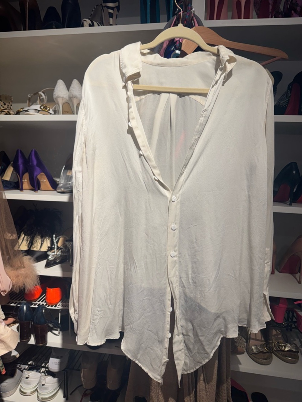 Jean Paul Gaultier Cream Button-Front Top